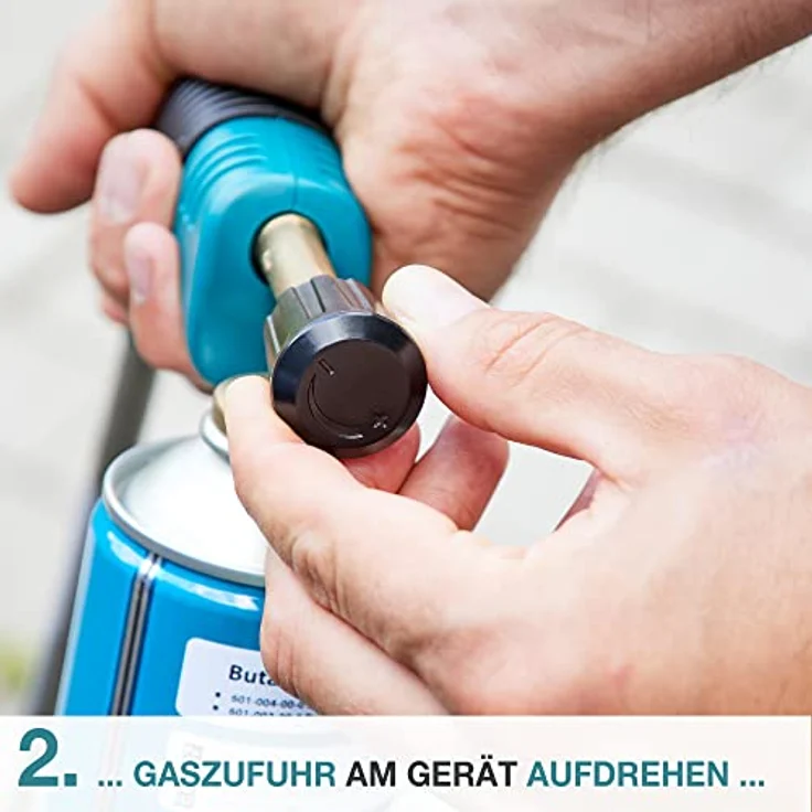 TOM Universalgas Kartuschen 8er Set LG-600, 336 g Propan-/Butangas pro Kartusche, sicheres Ventilsystem, ideal für Camping und Gartenarbeiten – Bild 8
