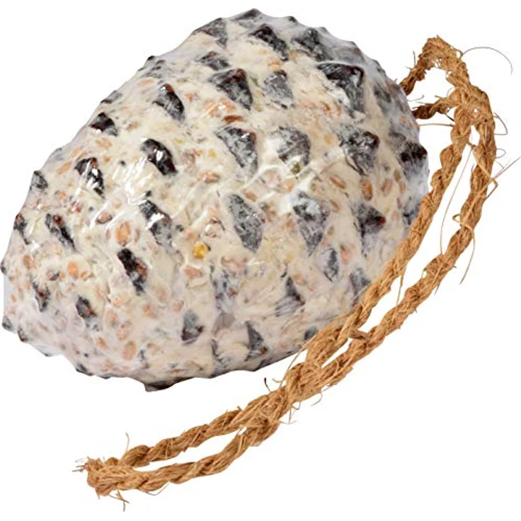 dobar® 24102e Premium Vogelfutter Mix - Gefüllte Kokosnüsse und Pinienzapfen mit Fettfutter für Wildvögel - hochwertige Vogelfuttermischung im Set - Ganzjahresfutter für Garten/Terrasse - 6 teilig – Bild 2