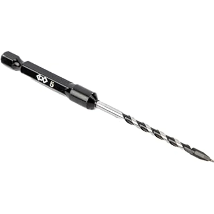 C.K Tools Vorteck HD Stein und Fliesenbohrer 5mm x 105mm, Hartmetall Pfeilspitze, 1/4 Zoll Hex Quick Lock Schaft, schlagfest für Ziegel, Beton und Keramik – Bild 2