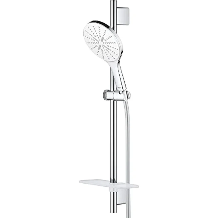 Grohe Rainshower SmartActive 150 Brausestangenset, Duschbrause mit 3 Strahlarten, 9,5 l/min, weiße Spritzplatte – Bild 4