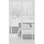 Sekey Magnet Fliegengitter Balkontür ohne Bohren Zuschneidbar, Türvorhang Fliegenschutz, Insektenschutz Tür Vorhang mit Verbreitertem Klebeband 160x230cm, Weiß