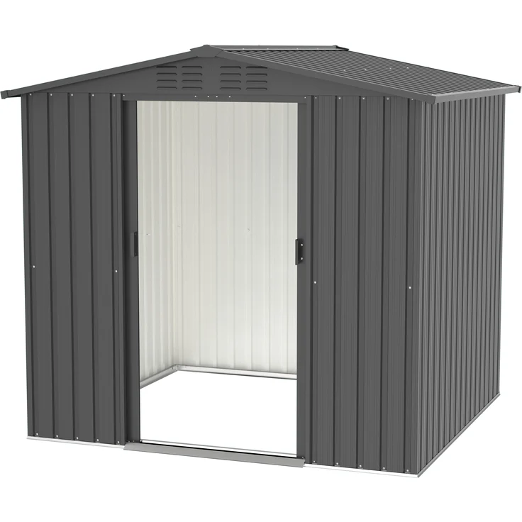 Tepro Gerätehaus Flex Shed L, anthrazit - Stahlblech, Maße 202x181,7x182,5 cm