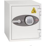 Phoenix Battery Titan BS1282E, Batterie Tresor mit Elektronikschloss, feuerfest, weiße Lackierung, 2 Steckdosen, für Lithium-Ionen-Batterien