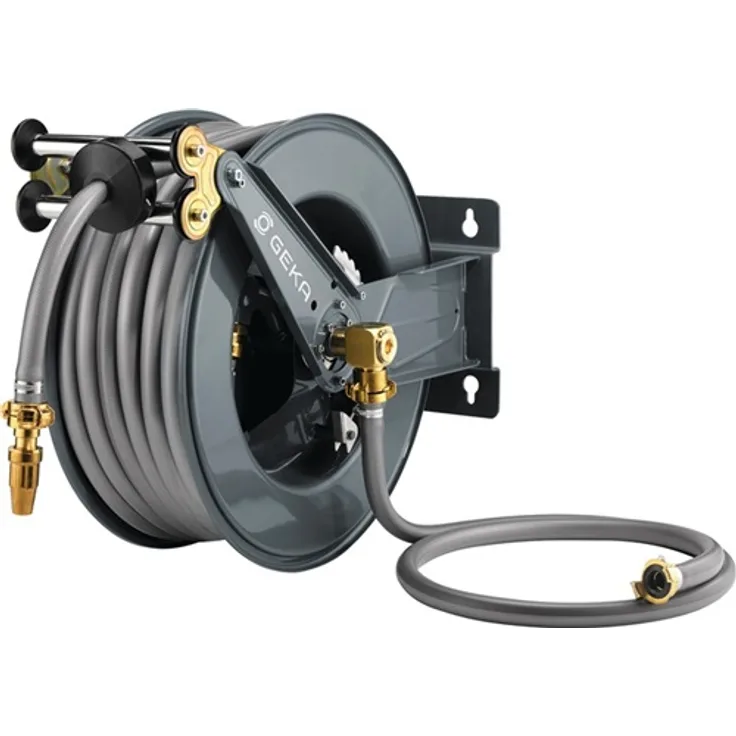 Geka Schlauchaufroller PA30SK f.Wasser L.30m Geh.STA Ausgang G 1 Zoll AG(42.9030.9)