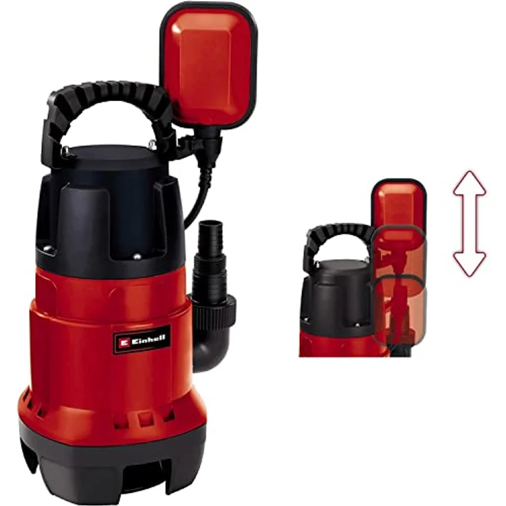 Einhell Schmutzwasserpumpe GC-DP 7835 (780 Watt, max. 15.700 l-h, max. 8 m Förderhöhe, Fremdkörper bis 35 mm, stufenloser Schwimmerschalter) Schmutzwasserpumpe – Bild 2