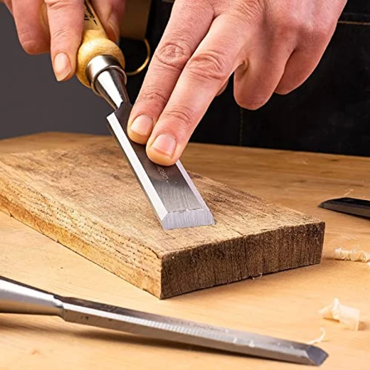 Hawerk Stemmeisen Stechbeitel Set für Holz | 6 Beitel + 2 Abziehsteine + Koffer von Hawerk - Stecheisen Satz für Anfänger und Profis - Holzmeiselset für Holzarbeiten – Bild 5