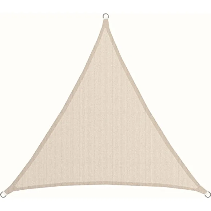 AMANKA 3x3x3 UV Sonnensegel Dreieck Wasserdurchlässig - Sonnenschutz Balkon Dreieckig - 3m Terrassendach Sichtschutz Garten Sonnendach Pool Pergola Trampolin Wohnwagen Sonnenschutz Terrasse Camping