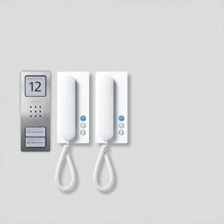 Siedle und Söhne SET CA 812-2 E, W Übertragungstechnik Verkabelt Produktfarbe Edelstahl, Weiß, Platzierung Wand 210008739-00 – Bild 2