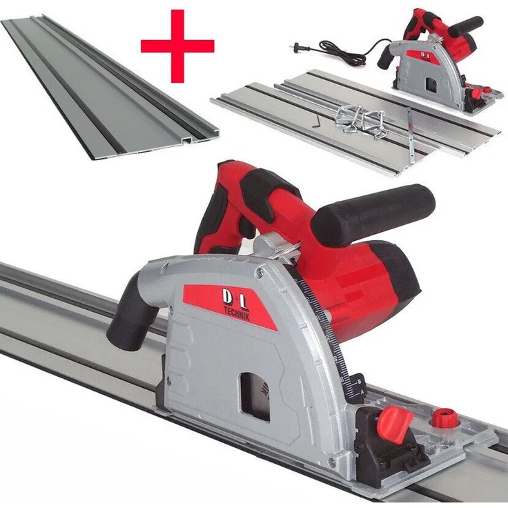 Apex Tauchsäge Set Tauchsäge 2900mm Führungsschienen Handkreissäge 56483+56484, 3in1 Tauchsäge 1450W, inkl. Führungsschienen