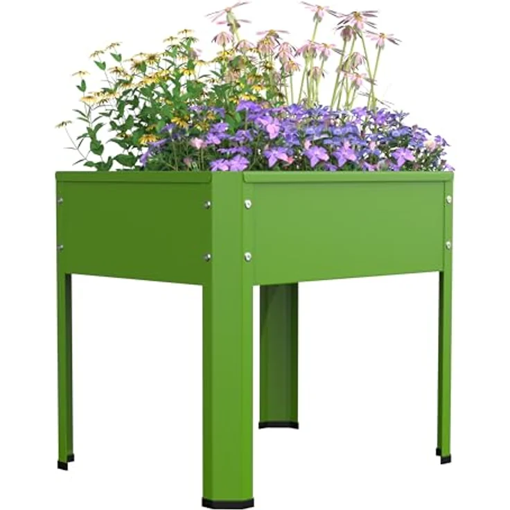 Urban Hochbeet Balora M, Hochbeet aus robustem Metall, 50x40 cm, witterungsbeständig, rückenschonend – Bild 2