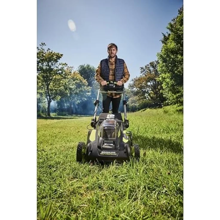 Ryobi RY36LMX51A-160 36 V - mit Akku und Ladegerät - Akku-Rasenmäher, 51 cm Schnittbreite, 70 l Fangkorbvolumen – Bild 4