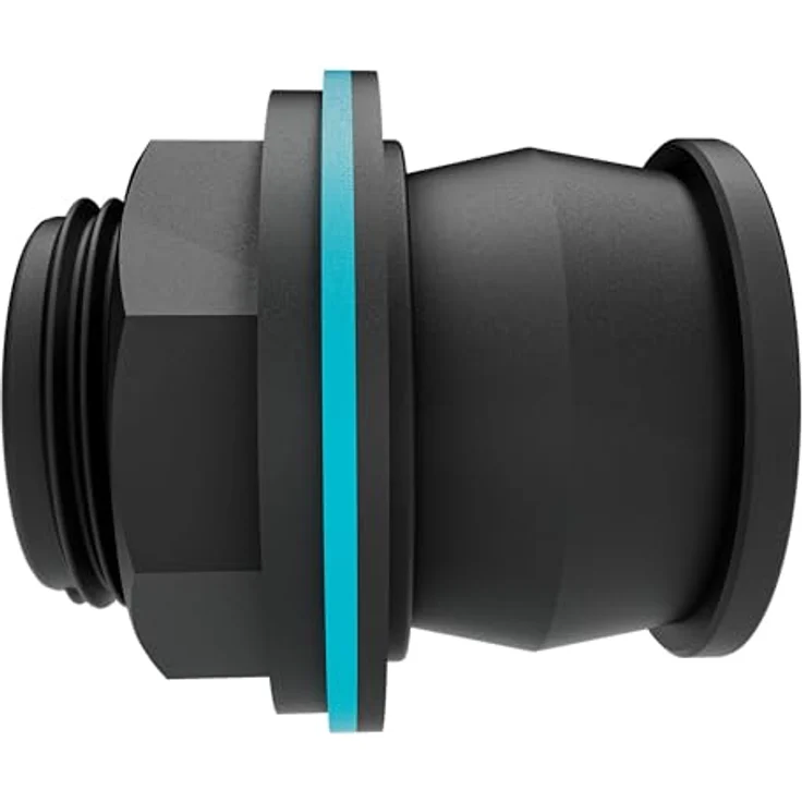 GARDENA Push IN 09095-20 Verbindungsgerät, einfacher Anschluss für Wassertanks und Fässer mit EPDM-Dichtung – Bild 1