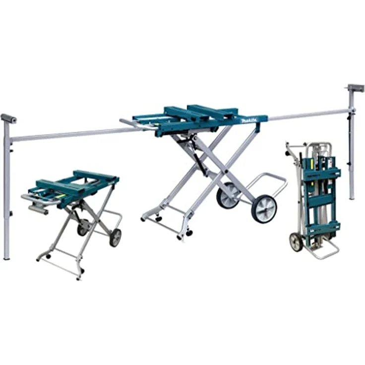 Makita DEAWST05 WST05 Untergestell mit Auflagen, Blau, Grau – Bild 2