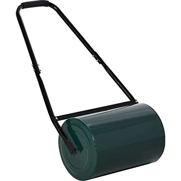 Outsunny Rasenwalze mit U-Griff, 40l Wasser/Sandfüllung, Metall, zur Gartenverarbeitung – Bild 1