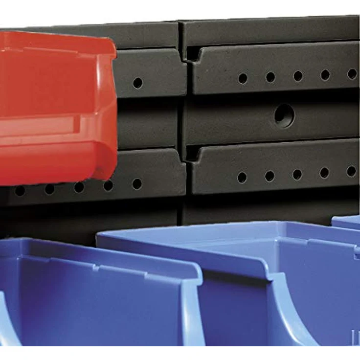 Allit Werkzeugwand Aufbewahrungsbox, kombinierbar mit Wandhalteplatten und Sichtboxen, platzsparend montierbar, aus strapazierfähigem Polypropylen – Bild 4