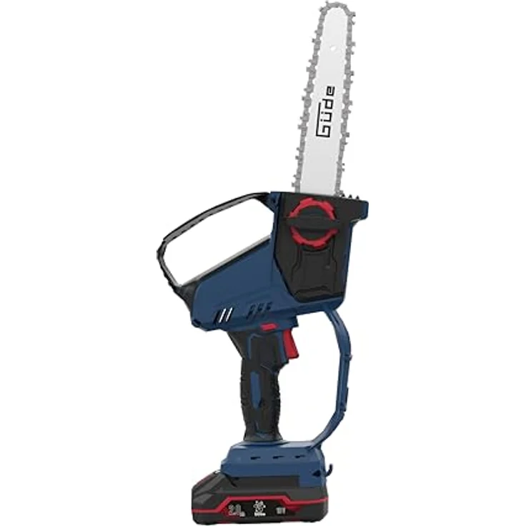 Güde Akku Minikettensäge GMK 18-201-05, 15,8 cm Schwertlänge, 400 g leicht, 20,16 km/h Kettengeschwindigkeit, inklusive Ladegerät und Ketten-Sicherheitsschutz – Bild 5
