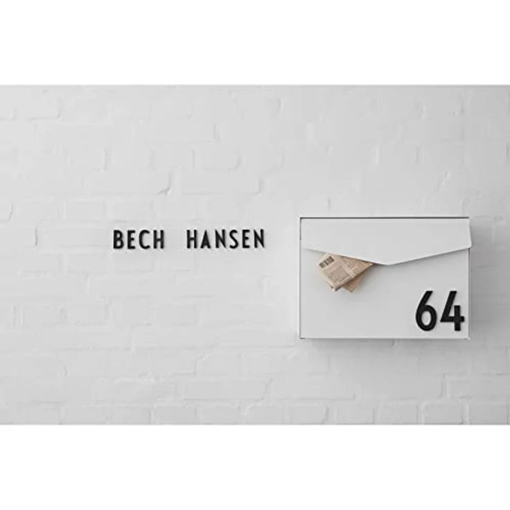 Design Letters Hausbuchstaben/Hausnummer Edelstahl Schwarz | 5cm/10cm | Türnummer | Straßennummer | Türschild Personalisiert | Befestigungsschrauben & Klebeband sind separat erhältlich | Größe 5cm 8 – Bild 2