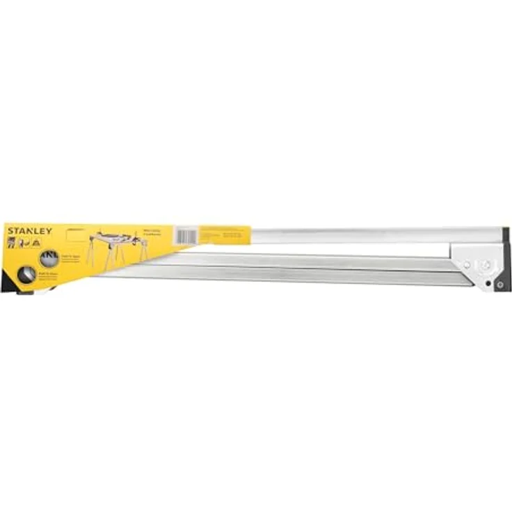 STANLEY Gerüst STST81337-1, klappbarer Aluminium-Arbeitsbock, bis 450 kg belastbar, Zwillingspack mit Metallschiene, rutschfeste Gummiauflage – Bild 2