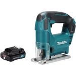 Makita JV 101 DA1, Akku Stichsäge 12 V, Hublänge 18 mm, maximale Schneidekapazität Holz 65 mm, inkl. 2,0 Ah Akku - ohne Ladegerät