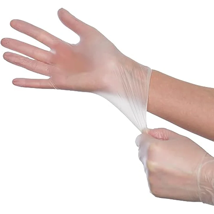 Einmalhandschuhe Vinyl 45PLUS transparent, Größe S, 100-er Pack – Bild 3