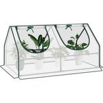 Woltu Foliengewächshaus, BxTxH: 120 x 60 x 60,00 cm, mit aufrollbaren Fenstern, in Weiß