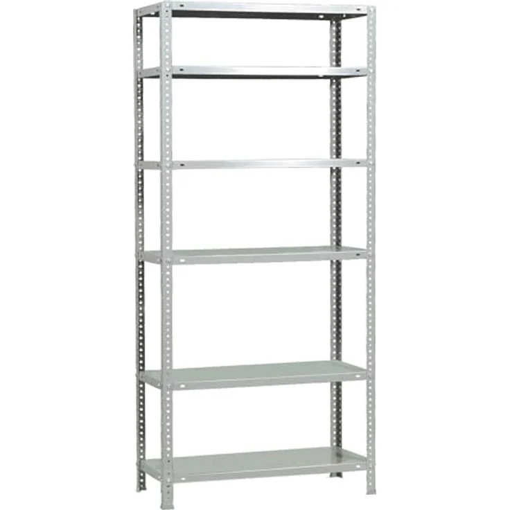 SimonRack Schwerlastregal 200x90x40 cm, Lagerregal mit 6 Fachböden und 100 kg Tragfähigkeit, Weiß - Comfort – Bild 1