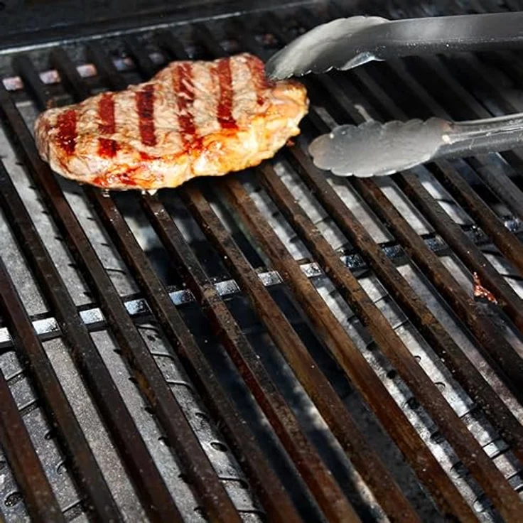 All Grill Gasgrill Allgrill Edelstahl-Gussrost 10mm Hexagon 35x46 cm für Allrounder L, langlebig und robust, Edelstahl-Gussrost, 6 kg, hexagonale Grillstäbe – Bild 2