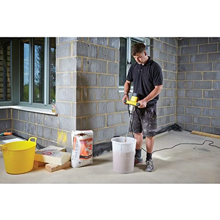 Stanley Fatmax FME190-QS Mischmaschine 1600 W mit Kabel, 140 mm Propeller, Doppelgriff mit Grip-Beschichtung – Bild 2