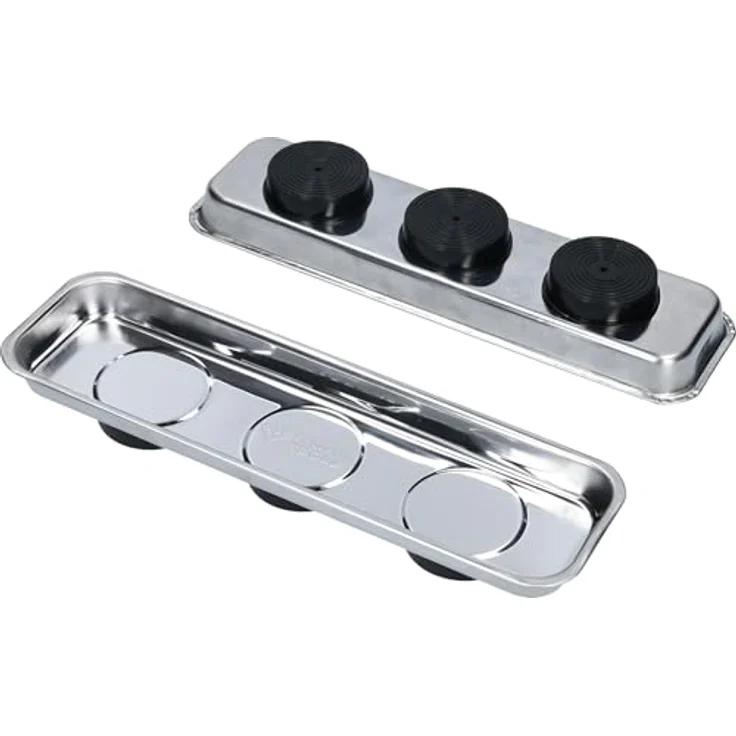 Brilliant Tools Magnetisches Tablett / Schale-Set aus Edelstahl 65 x 226 mm, 2-tlg – Bild 6