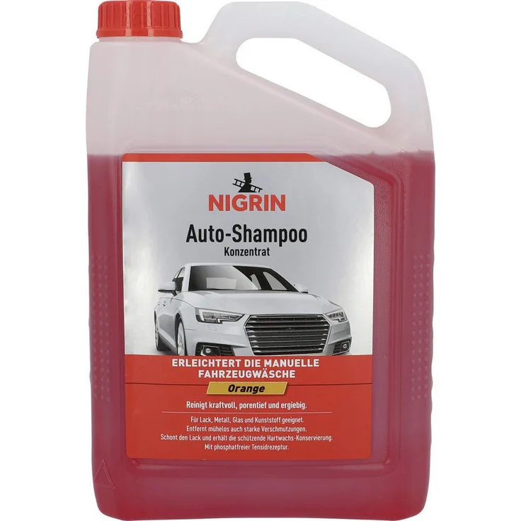 NIGRIN Nigrin Shampoo Konzentrat Orange 3 L Autoshampoo mit intensiver Schmutzlösewirkung