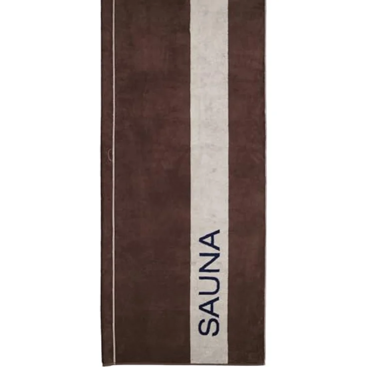 Cawoe Saunatuch 80x200 cm, Braun, hochwertiges Textil für Freizeit und Wellness – Bild 2