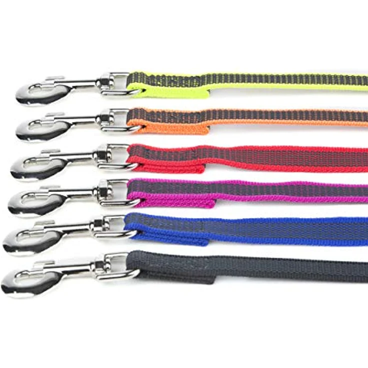 Julius-K9 Schleppleine Super Grip, gummierte und wasserfeste Hundeleine mit Handschlaufe, orange – Bild 6