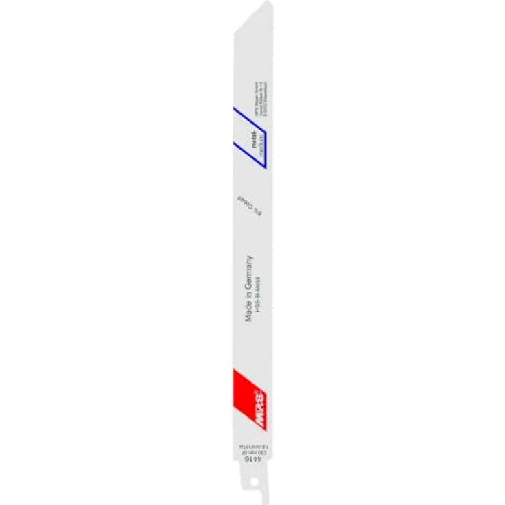 MPS 4416 Bi-Metall-Säbelsägeblätter, 5 Stück, Gesamtlänge 230 mm für schnelle Schnitte in Metall/Stahl und Holz