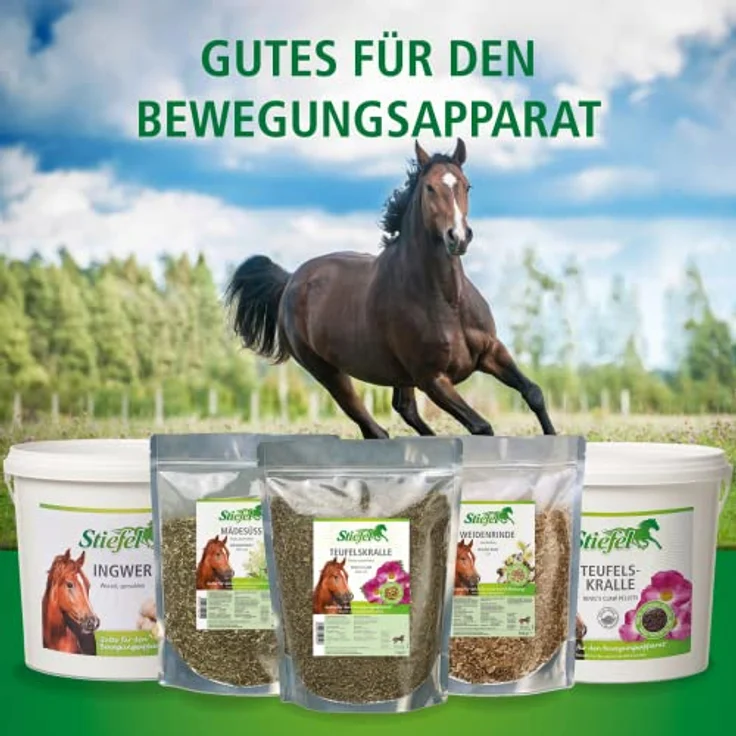 Stiefel Weidenrinde für Pferde, 100% natürliche Weidenrinde, Gelenkbeschwerden & Stoffwechselproblemen, schmerzlindernde & entzündungshemmende, Positive Wirkung bei Rheuma & Arthrose, 500 g – Bild 3
