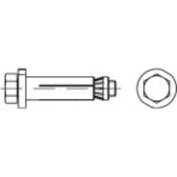 Alstertaler Schrauben & Präzisionsteile Hollo-Bolt 75mm, Edelstahl, korrosionsbeständig, für Hohlprofile, inklusive Senkschrauben, 1 Stück