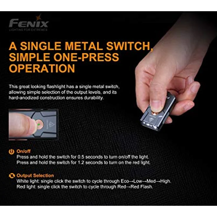 Fenix E03R Taschenlampe LED 260 Lumen – Bild 6