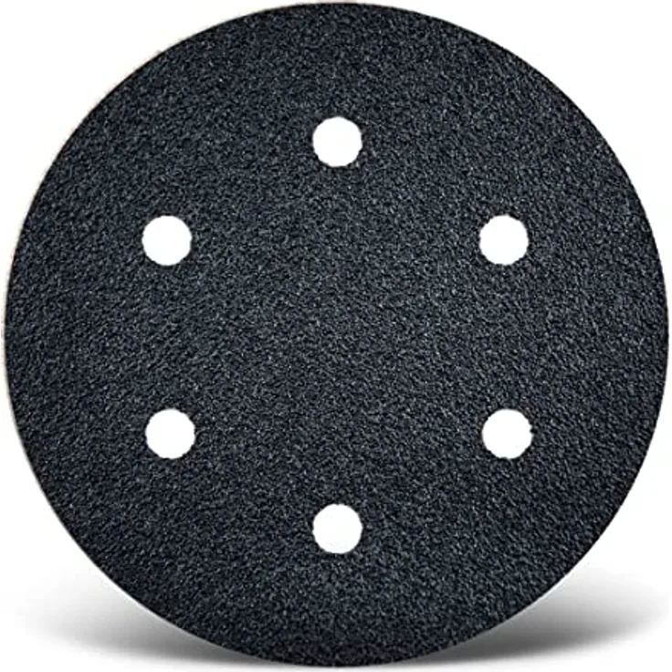 MENZER Black Klett-Schleifscheiben, 150 mm, 6-Loch, f. Exzenterschleifer, Siliciumcarbid (50 Stk.) K60