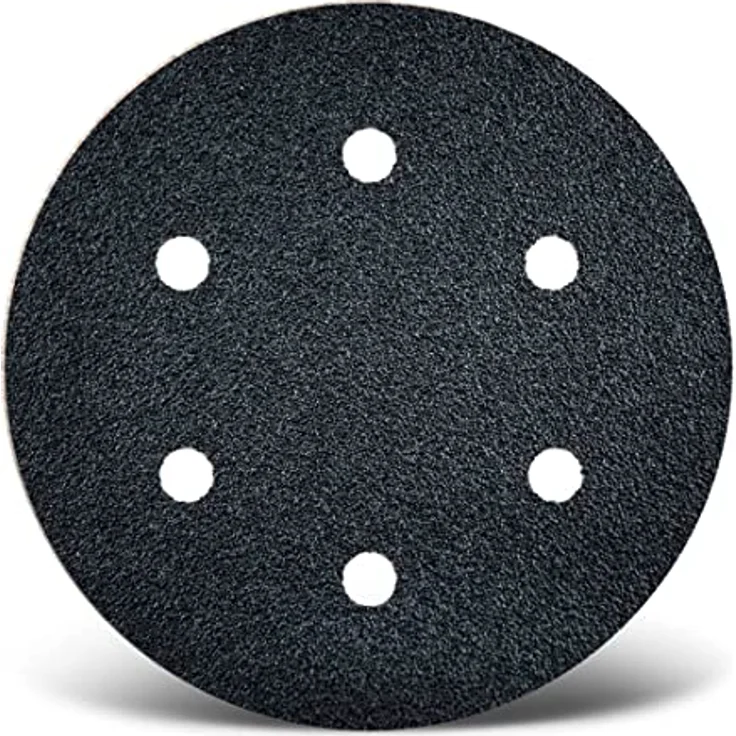 MENZER Black Klett-Schleifscheiben, 150 mm, 6-Loch, f. Exzenterschleifer, Siliciumcarbid (50 Stk.) K60 – Bild 1