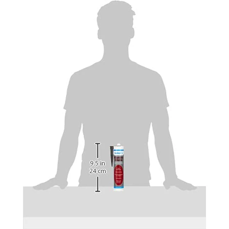 beko Kamin-Dicht 310 ml schwarz, Hitzebeständiger Spezial-Dichtstoff bis +1.500° C, Aushärtezeit 4-5 mm/Tag – Bild 4