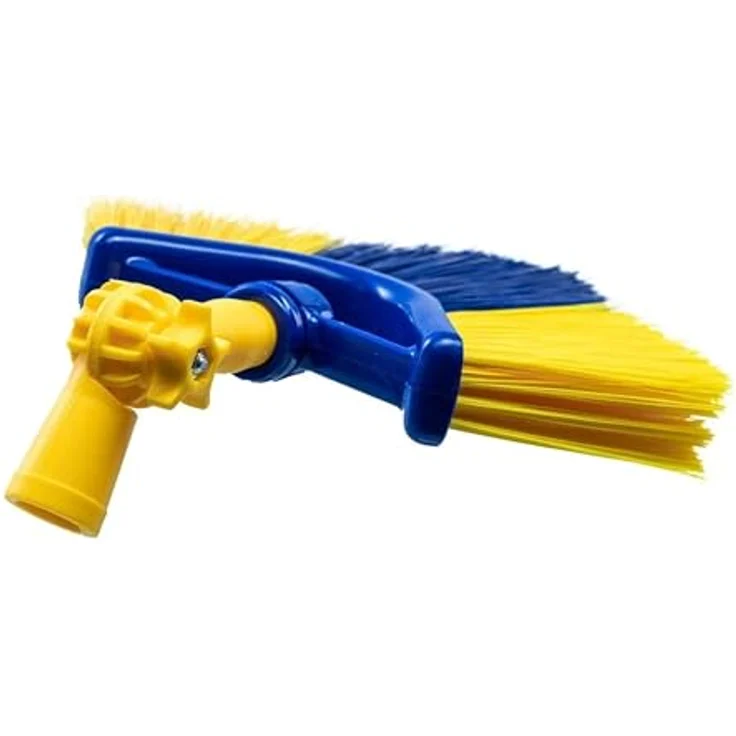 Neustanlo Teleskopstiel 4-tlg Eckbesen-Set 4,25 m, Fensterwischer mit Gummilippe & Adapter, vielseitige Anwendungen, blau – Bild 3