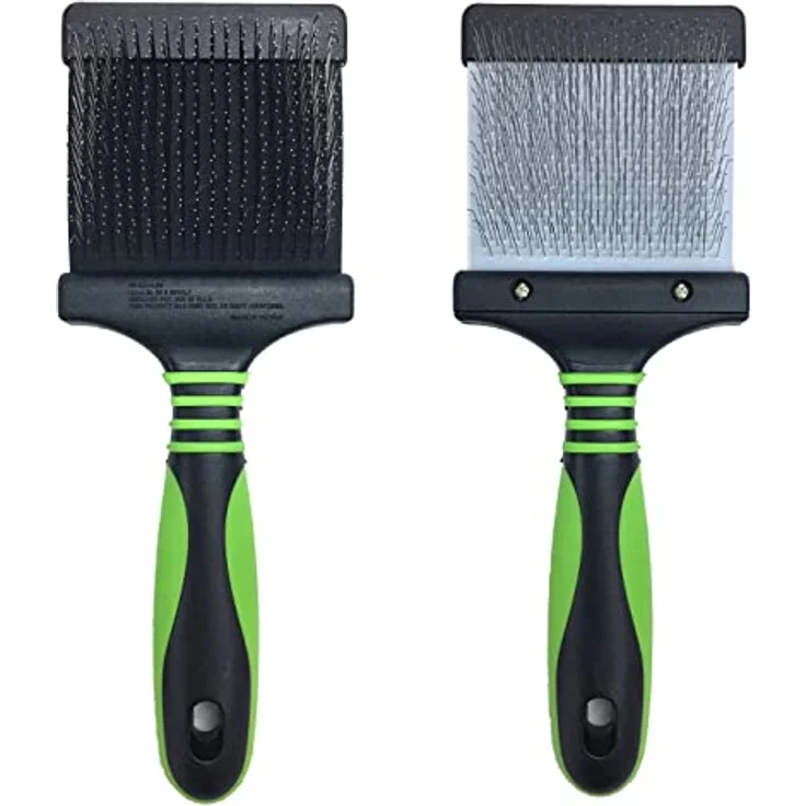 Dehner Hunde- und Katzenfellpflege, Flexible Softbürste, beidseitig verwendbar, Kunststoff – Bild 2