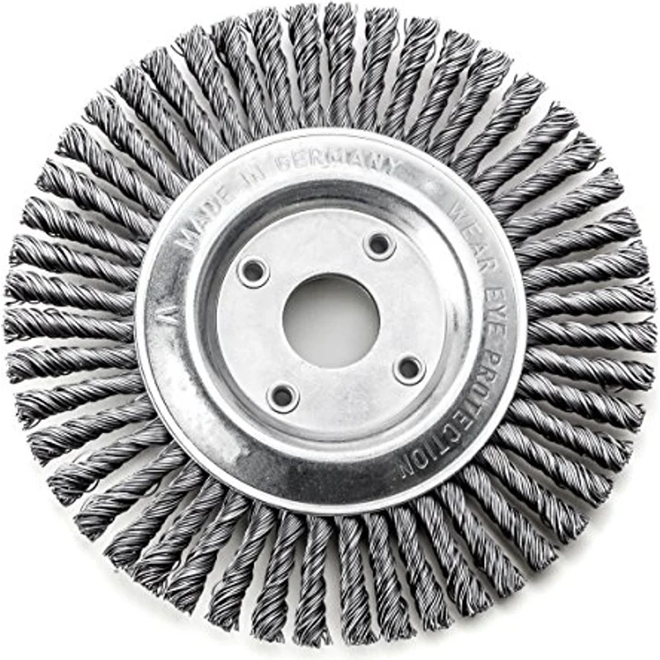 ELC Drahtbürste Pipelinebürste Stahldraht 125x6mm gezopft 0,5mm Lessmann, Rostfreier Stahldraht V2A (1.4310), gewellt – Bild 2