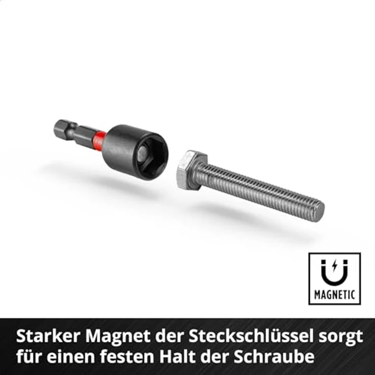 Einhell Bit-Set S-CASE, 28-tlg. schlagfest mit 15x 25-mm-Bits und 9x 50-mm-Bits aus S2 Stahl, inklusive 60 mm Bithalter – Bild 5