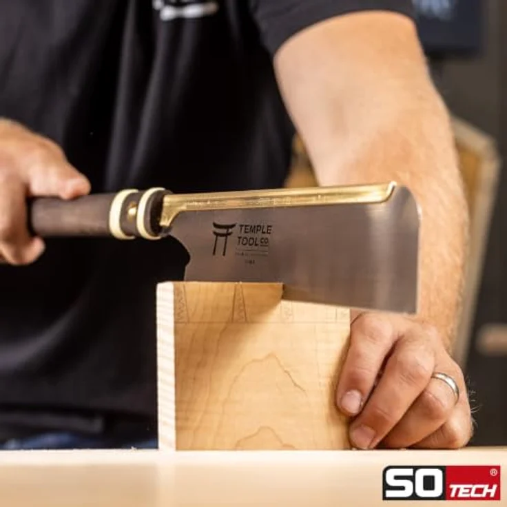 SO-TECH® Dozuki Zugsäge D-240-R, Ersatzsägeblatt aus SK85 Werkzeugstahl, 240 mm, feine Längsverzahnung 18 TPI – Bild 4