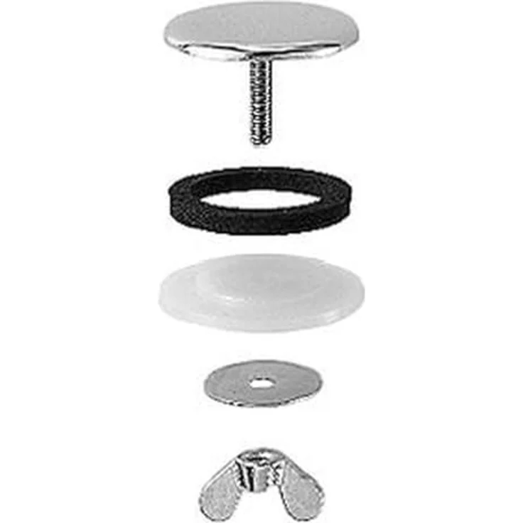 Blanco Hahnlochstopfen für Einbauspülen, Oberfläche Chrom, Ø 48 mm zur Abdeckung von Standard-Hahnloch-Bohrungen – Bild 1