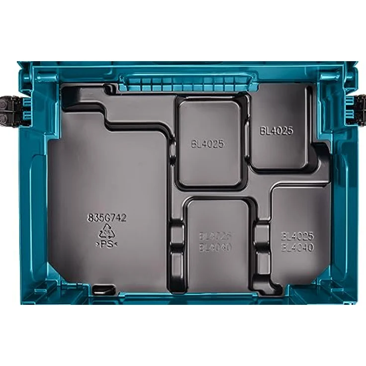 Makita Tiefziehteil für Power-Source-Kits MAKPAC Gr. 1, passgenau für Kits 191V07-0, 191L76-1, 191L77-9 und 191J97-1 – Bild 2