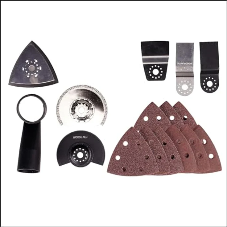 Einhell Akku-Multifunktionswerkzeug TE-MG 350 EQ, Set - kraftvolles Multifunktionswerkzeug für Holz, Metall und Fliesen, 350 Watt Motor, LED-Licht, Staubabsaugvorrichtung, ergonomisches Design – Bild 2