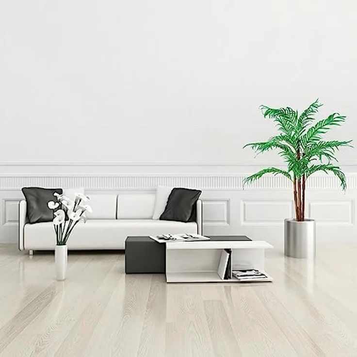 PLANTASIA Kunstpflanze Kokos-Palme 160 cm, realistischer Kunstbaum mit Echtholzstamm – Bild 2