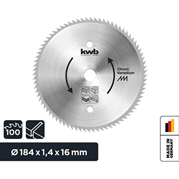 KWB Kreissägeblatt für Handkreissägen ø 184 mm - 586111 – Bild 3