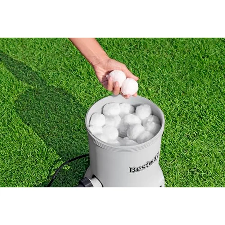 Bestway Filterpumpe 58386, Poolfilterpumpe mit 3028 l/h Leistung, für Becken 1100-17400 l, Kartuschenfilter Typ II – Bild 4